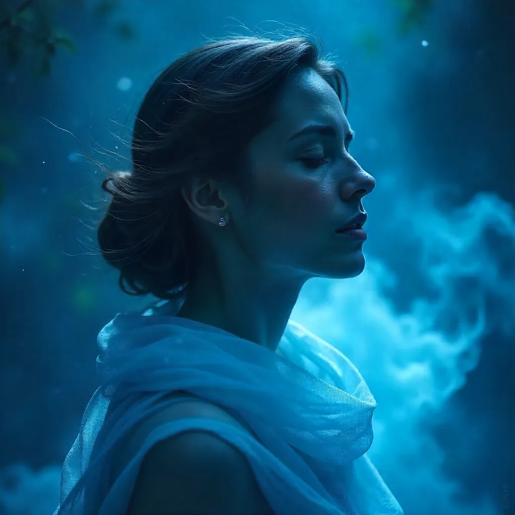 Ethereal Blue Dream Portrait