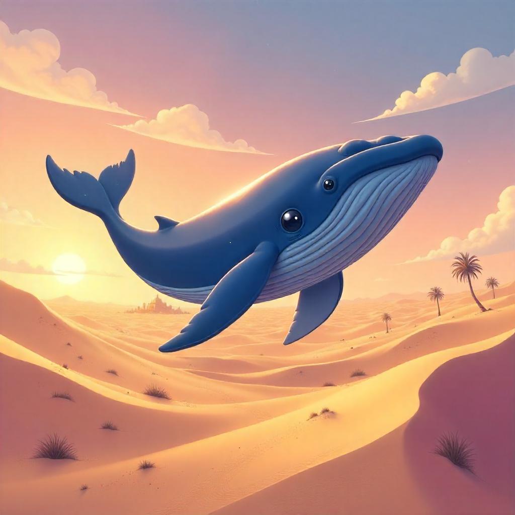 Desert Whale: An Anime Mirage Among Dunes