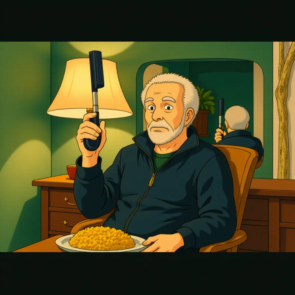 Morgan Freeman in RED (2010) - Anime style