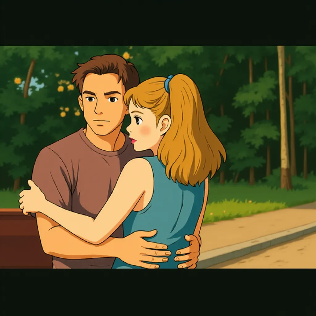 Mark Wahlberg and Amy Adams in The Fighter (2010) - Anime style