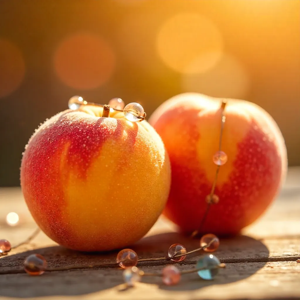 Sunlit Apricots with a Beaded Necklace