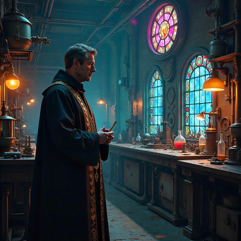 Priest in a Mad Scientist Lab: Neon Alchemy