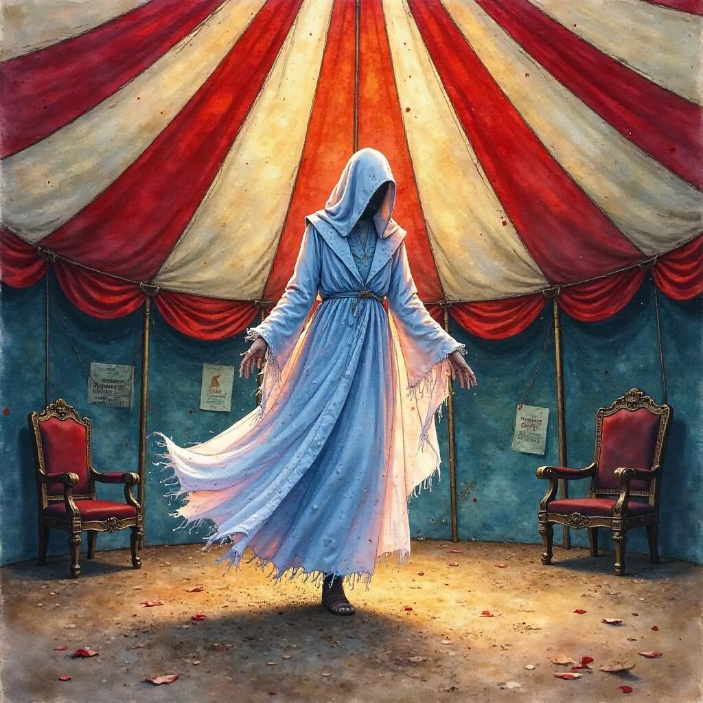 Wraith in a Watercolor Circus Tent