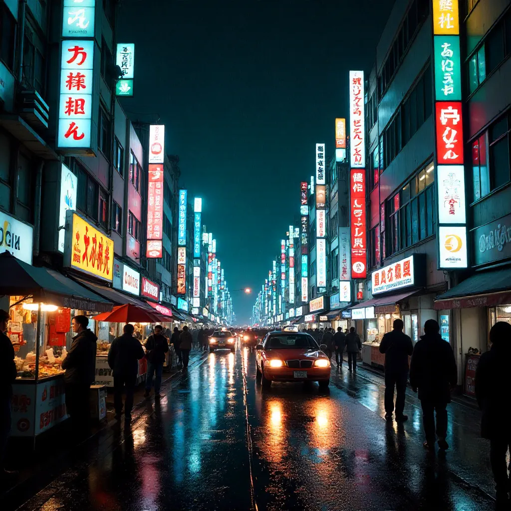 Neon Night Pulse of Shinjuku