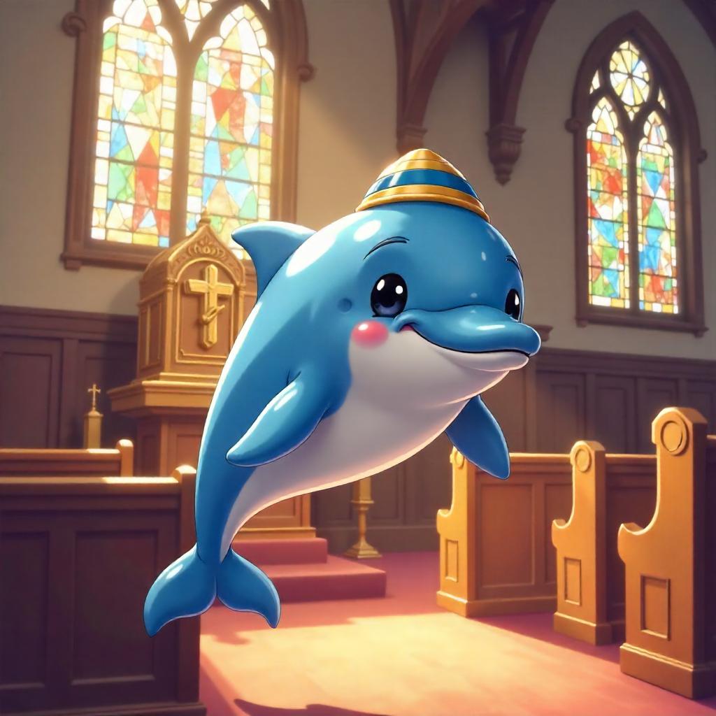 Dolphin in an Anime Synagogue