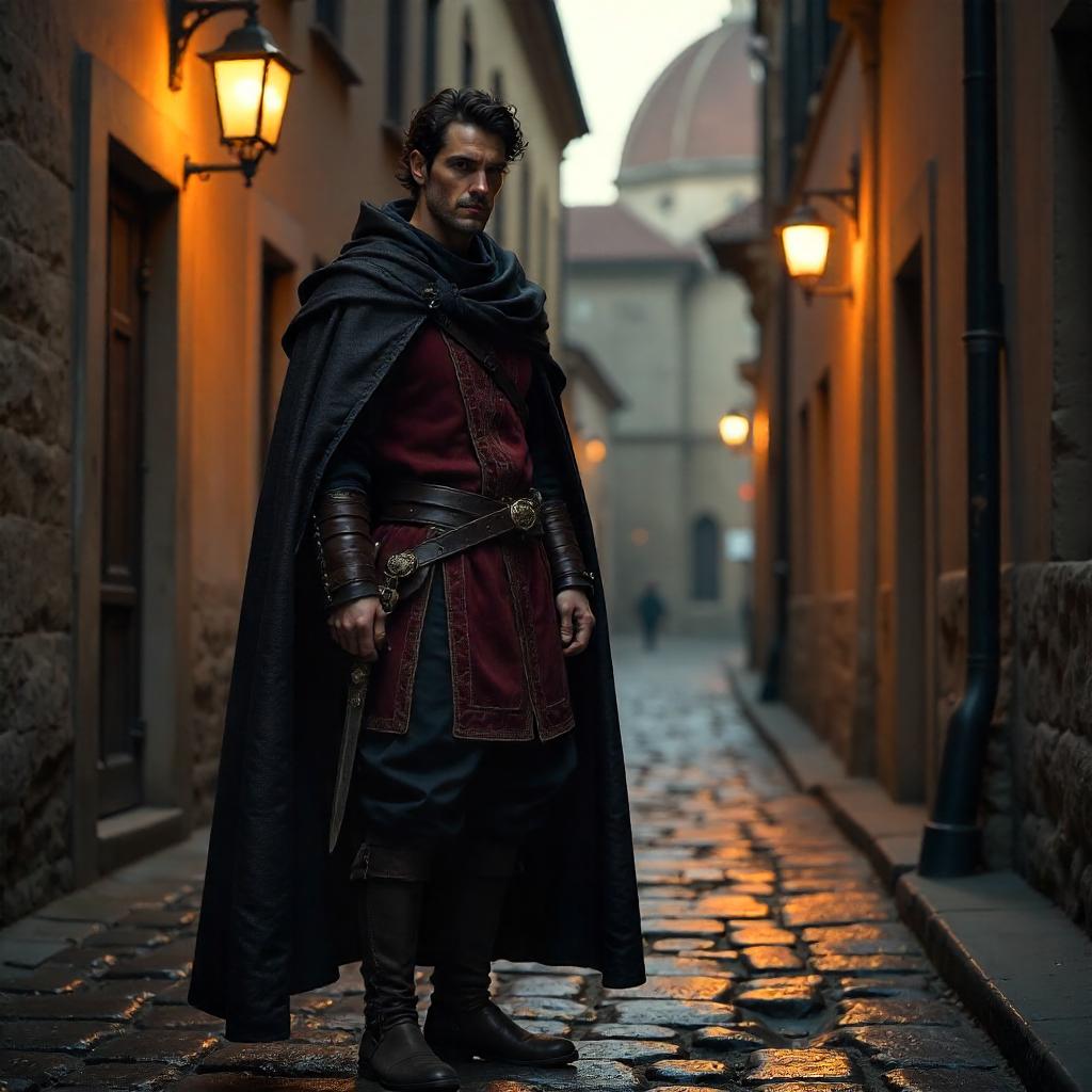 Rogue of Renaissance Florence: A Photorealistic Portrait