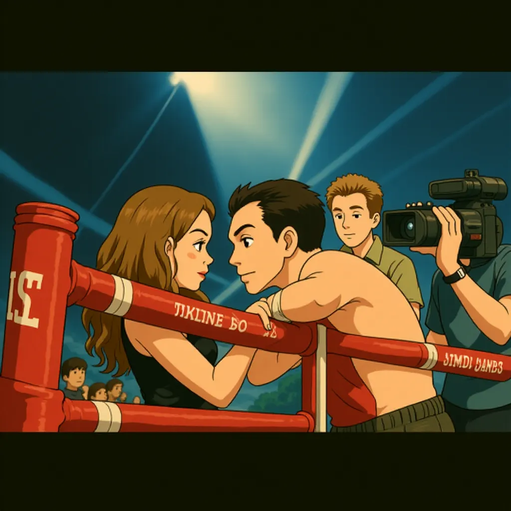 Jake Gyllenhaal and Rachel McAdams in Southpaw (2015) - Anime style