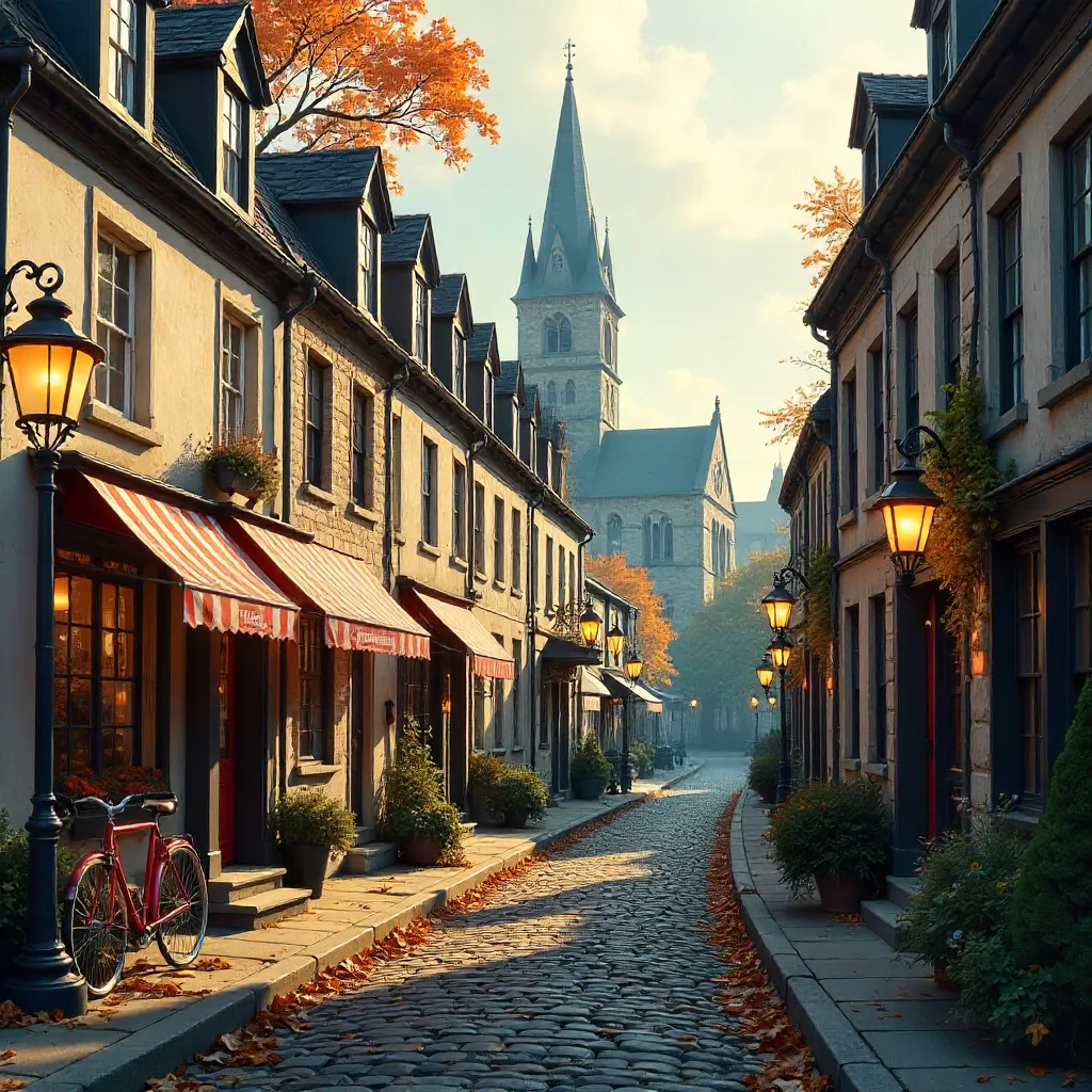 Quaint Old Quebec Street: Vintage Charm