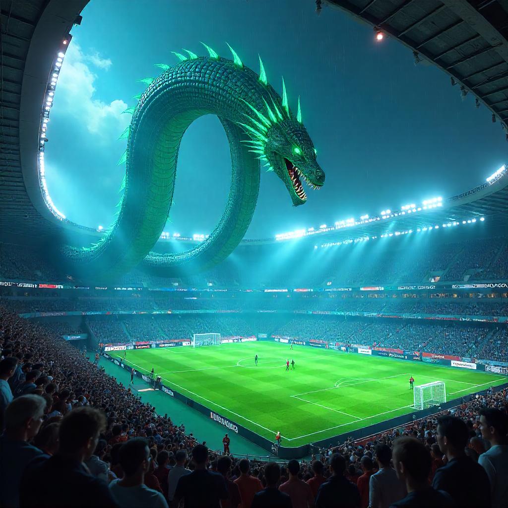 Hydra Rising in a Neon Stadium