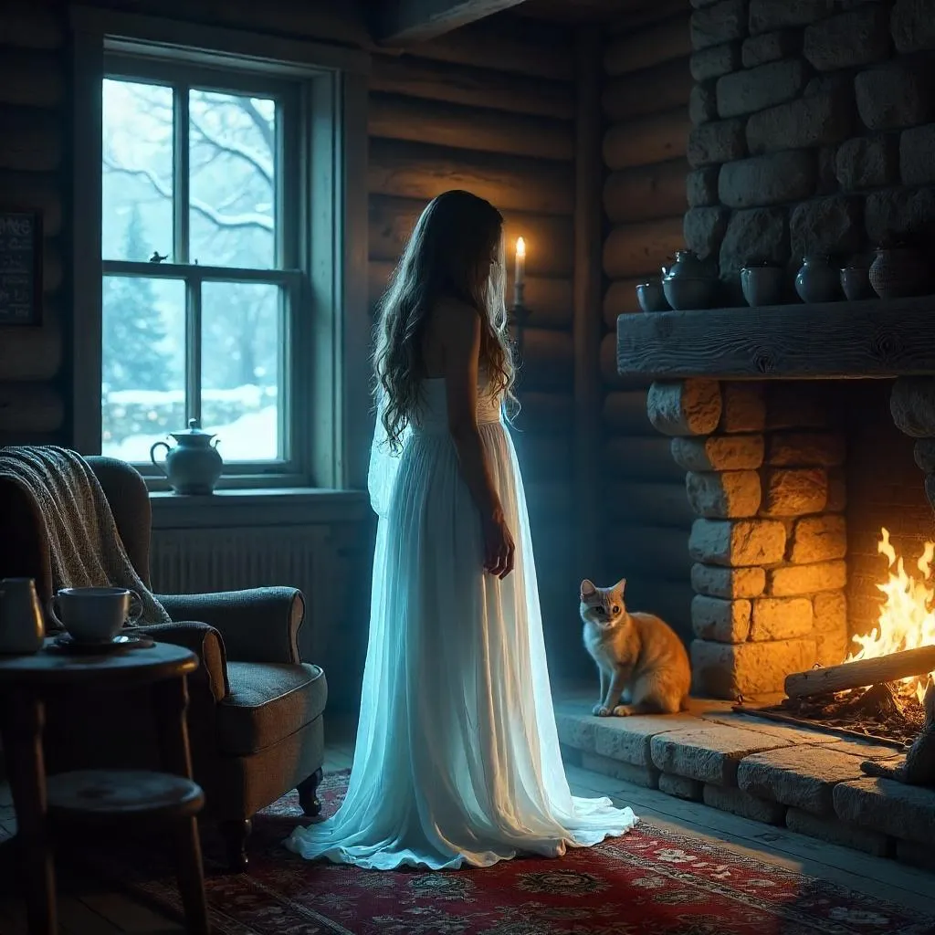 Photorealistic Banshee in a Cozy Cottage