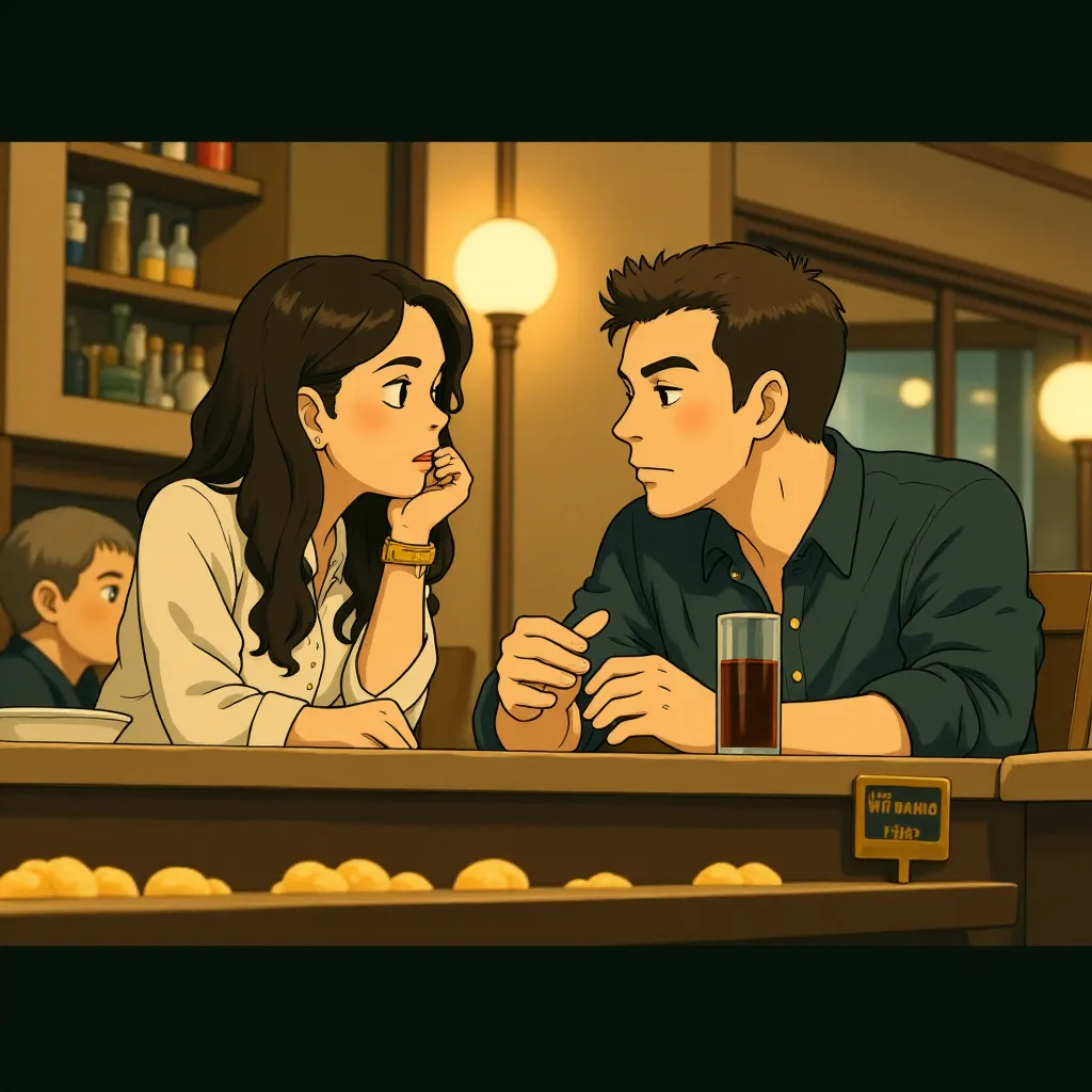 Ben Affleck and Rebecca Hall in The Town (2010) - Anime style