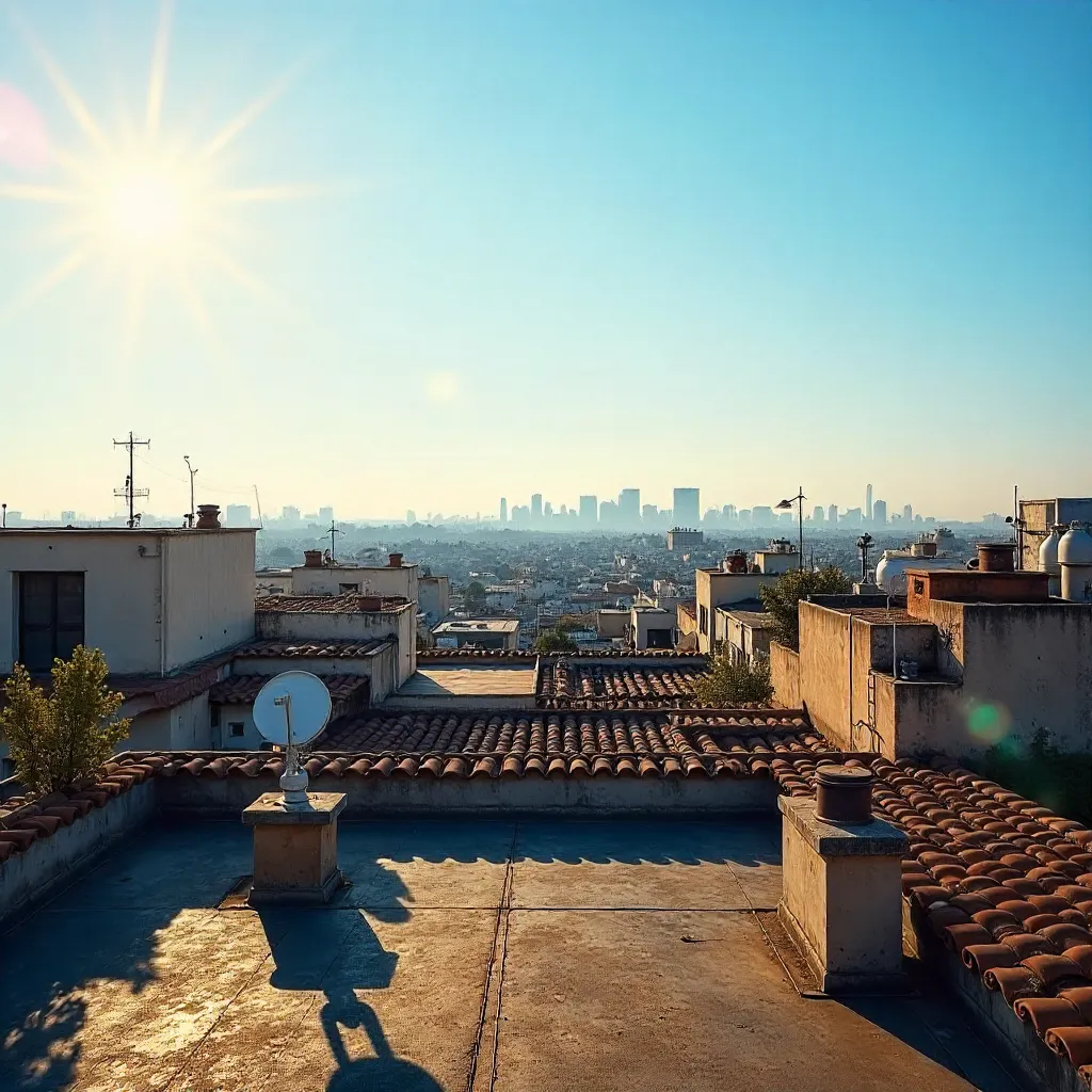 Golden Hour Rooftop Serenity