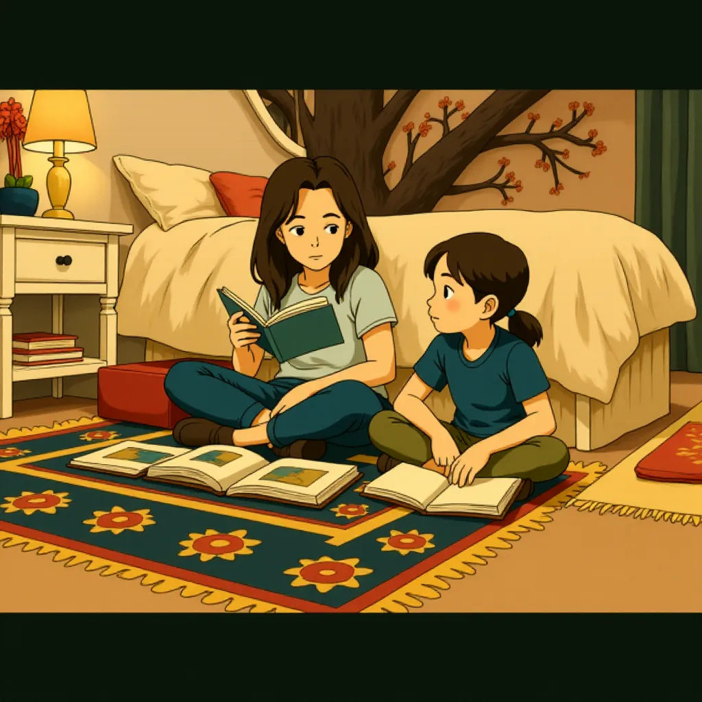 Brie Larson and Jacob Tremblay in Room (2015) - Anime style