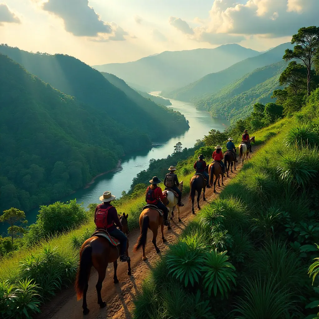 Aerial Ride Through Lush Northern Mindanao Mountains