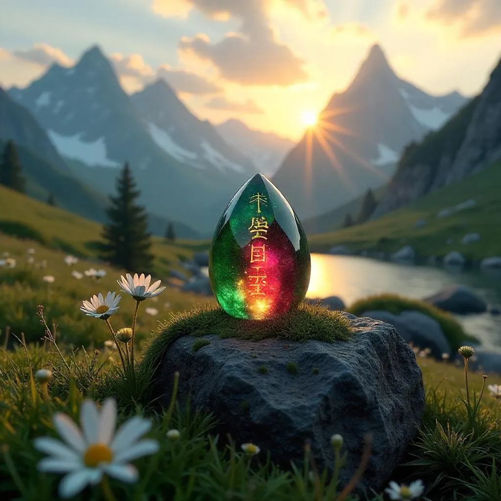 Philosopher's Stone in an Alpine Meadow