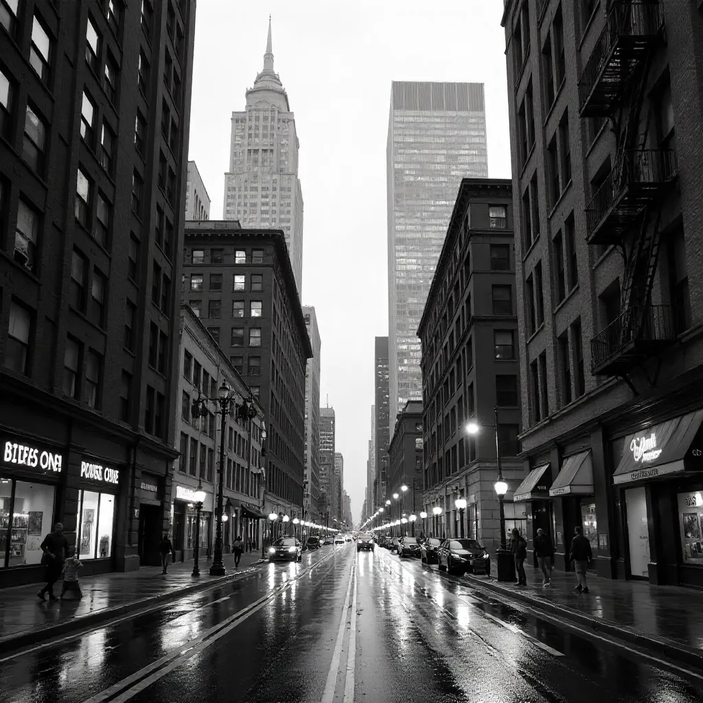 Midnight Monochrome: Atlanta’s Urban Architecture