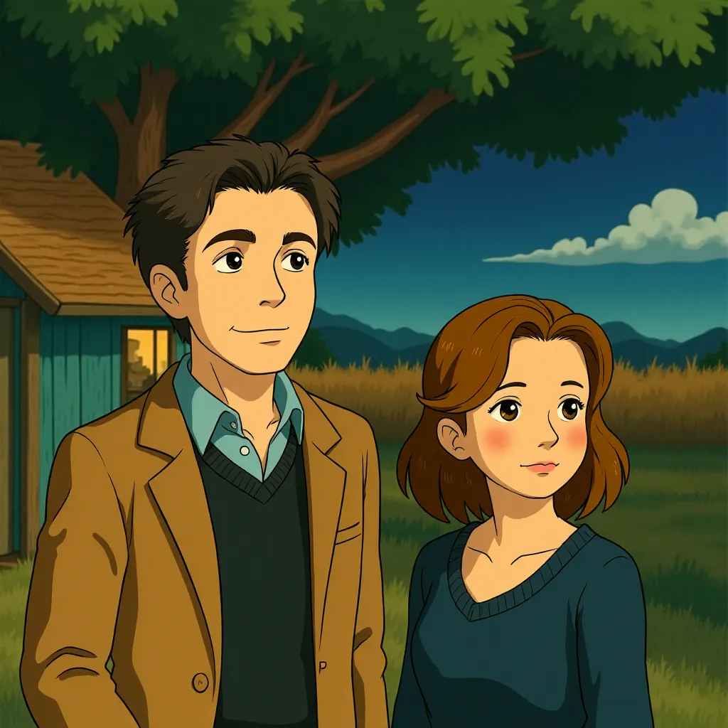 David Thewlis, Natalia Tena, and Domhnall Gleeson in Harry Potter and the Deathly Hallows: Part 1 (2010) - Anime style