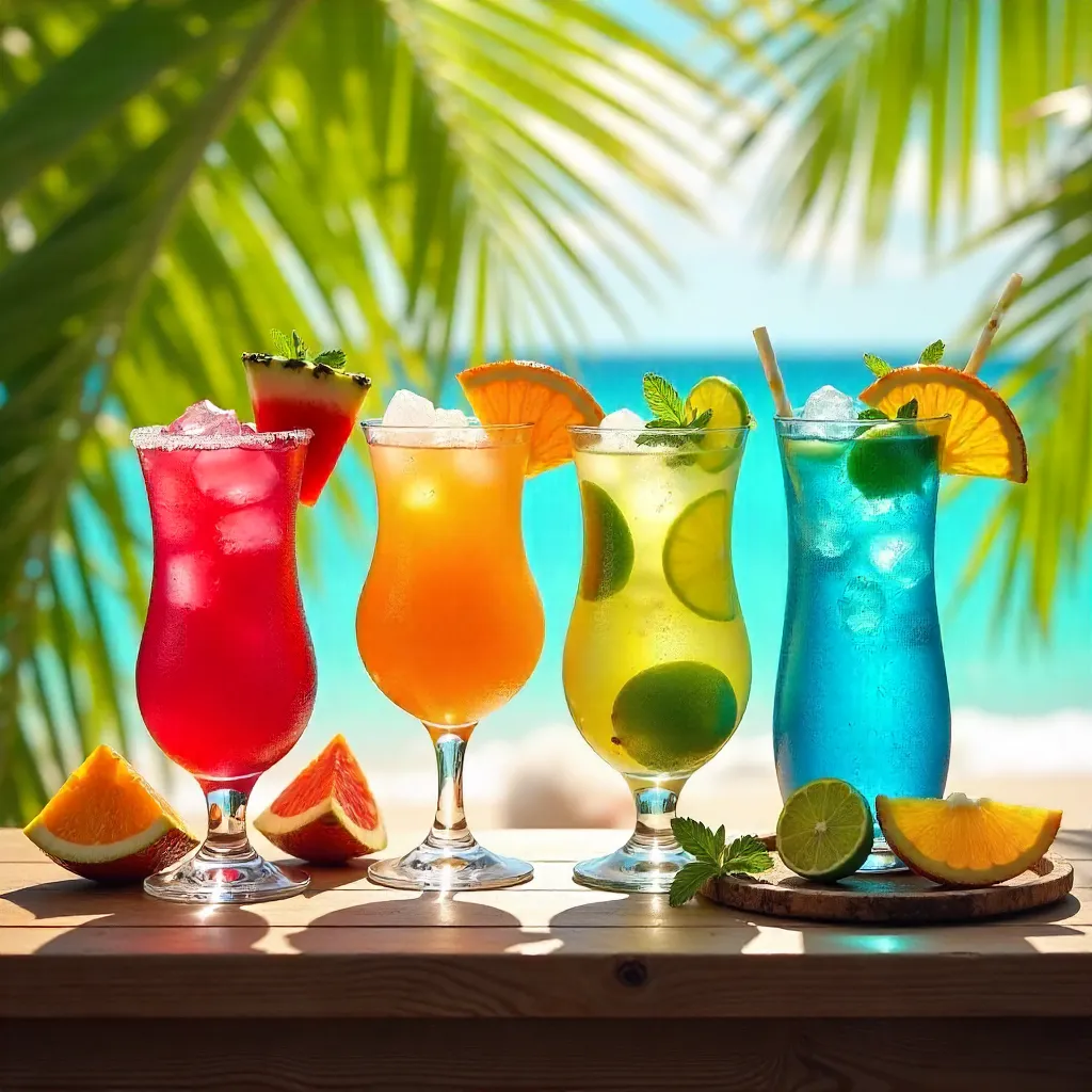 Vibrant Tropical Summer Cocktails