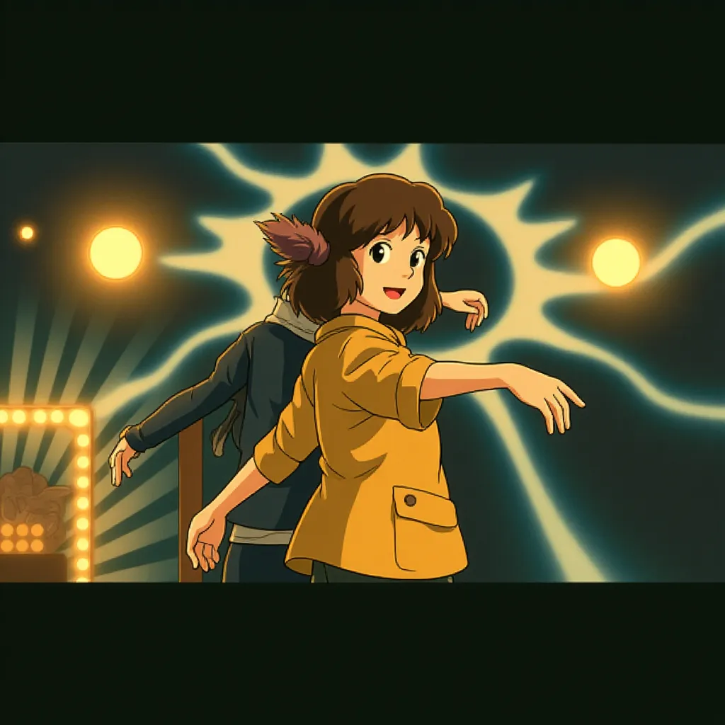 Michael Cera and Satya Bhabha in Scott Pilgrim vs. the World (2010) - Anime style