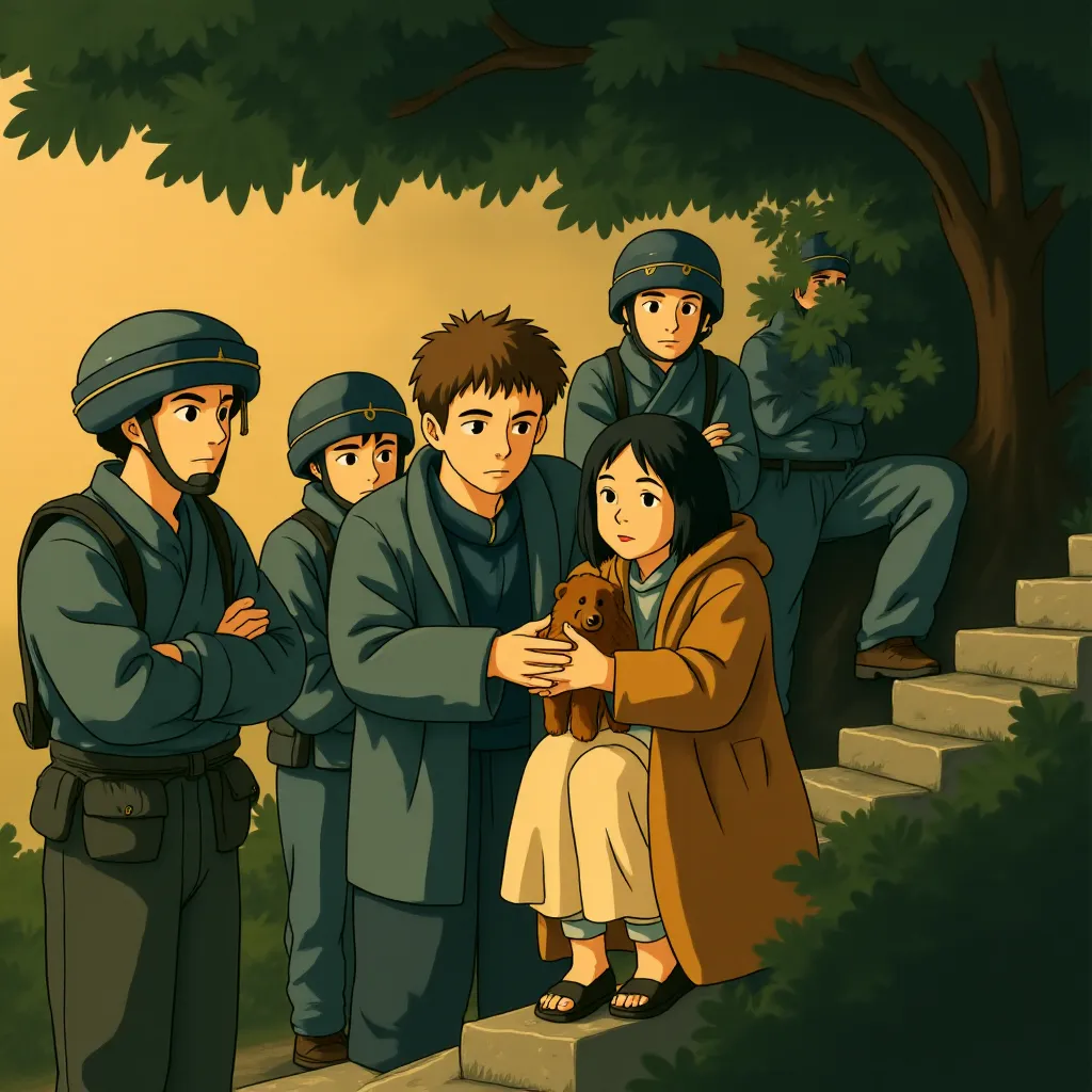 Clive Owen and Clare-Hope Ashitey in Children of Men (2006) - Anime style