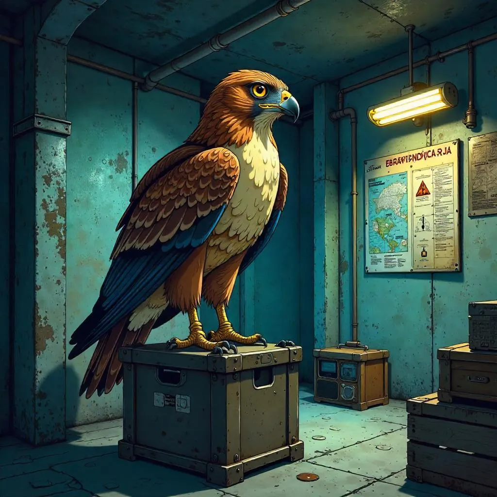 Hawk Guardian in the Anime Bomb Shelter