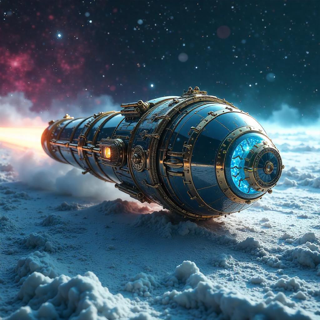 Time Machine on a Cosmic Comet — Concept Art