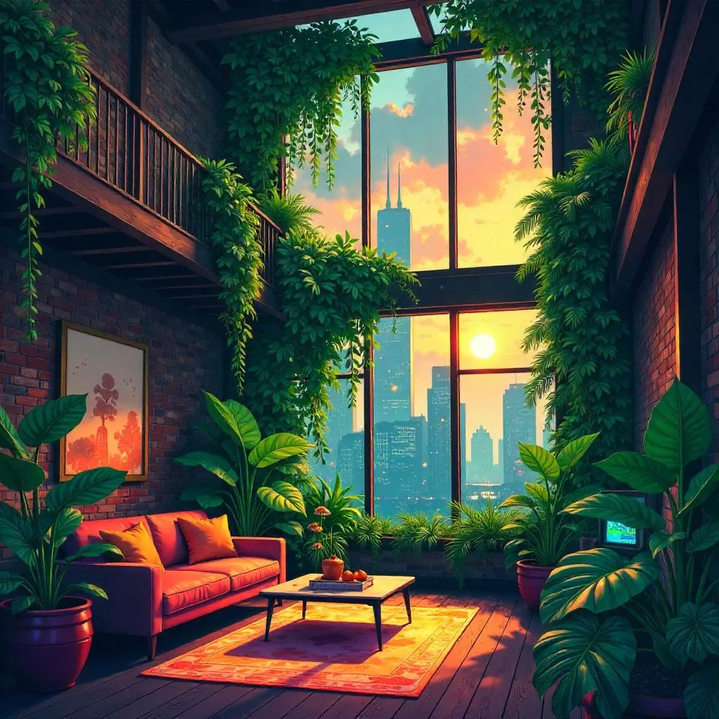Anime Jungle Loft Oasis