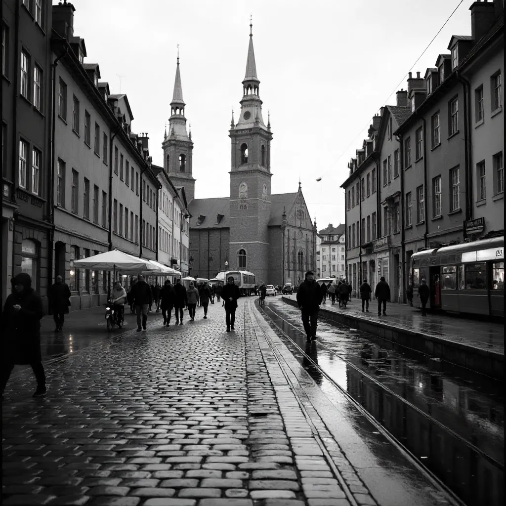 Stockholm Monochrome: Iconic Architecture & City Life