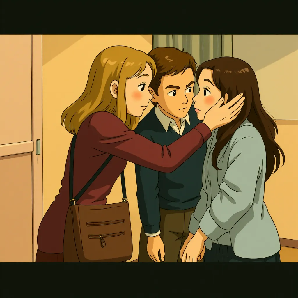 Joan Allen, William H. Macy, and Brie Larson in Room (2015) - Anime style