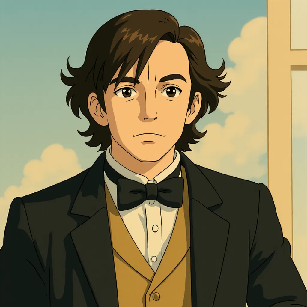John Hawkes in Lincoln (2012) - Anime style
