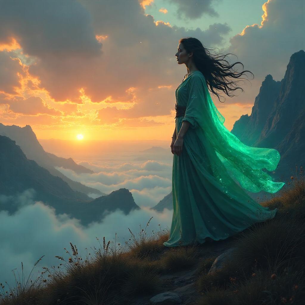 Dawn Wail: Banshee Concept Art at Sunrise