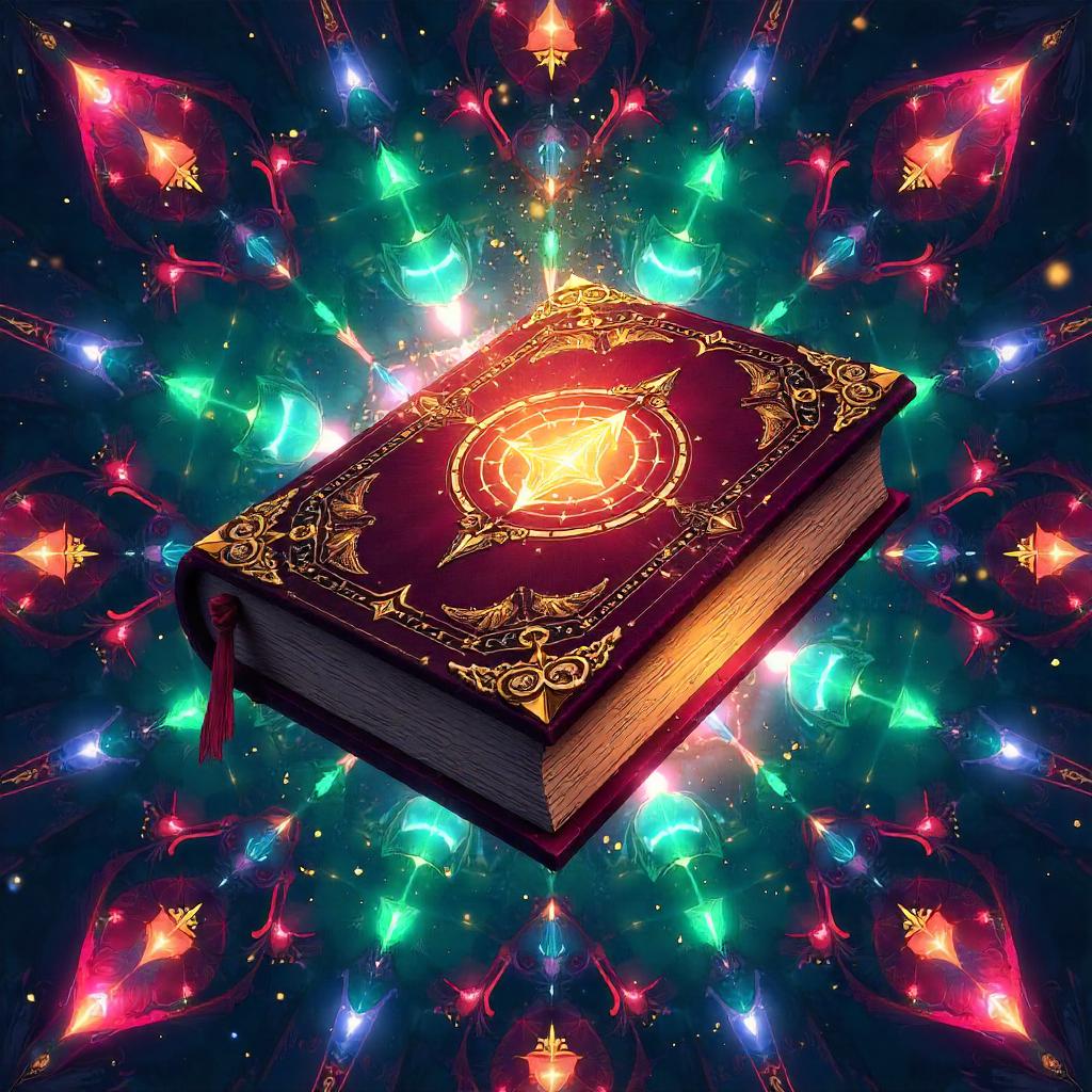 Kaleidoscopic Mystic Tome in Anime Style
