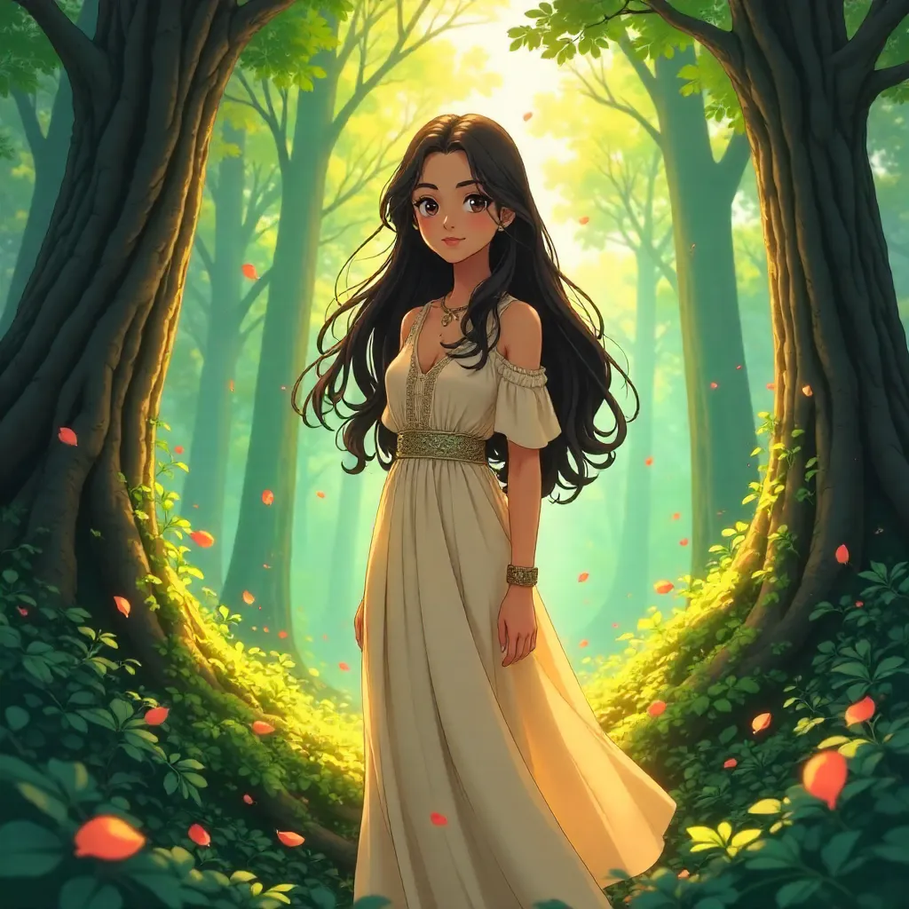Enchanted Forest Portrait of a Middle Eastern Woman
