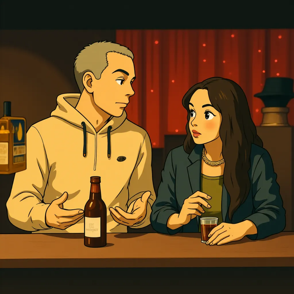 Michael B. Jordan and Tessa Thompson in Creed (2015) - Anime style