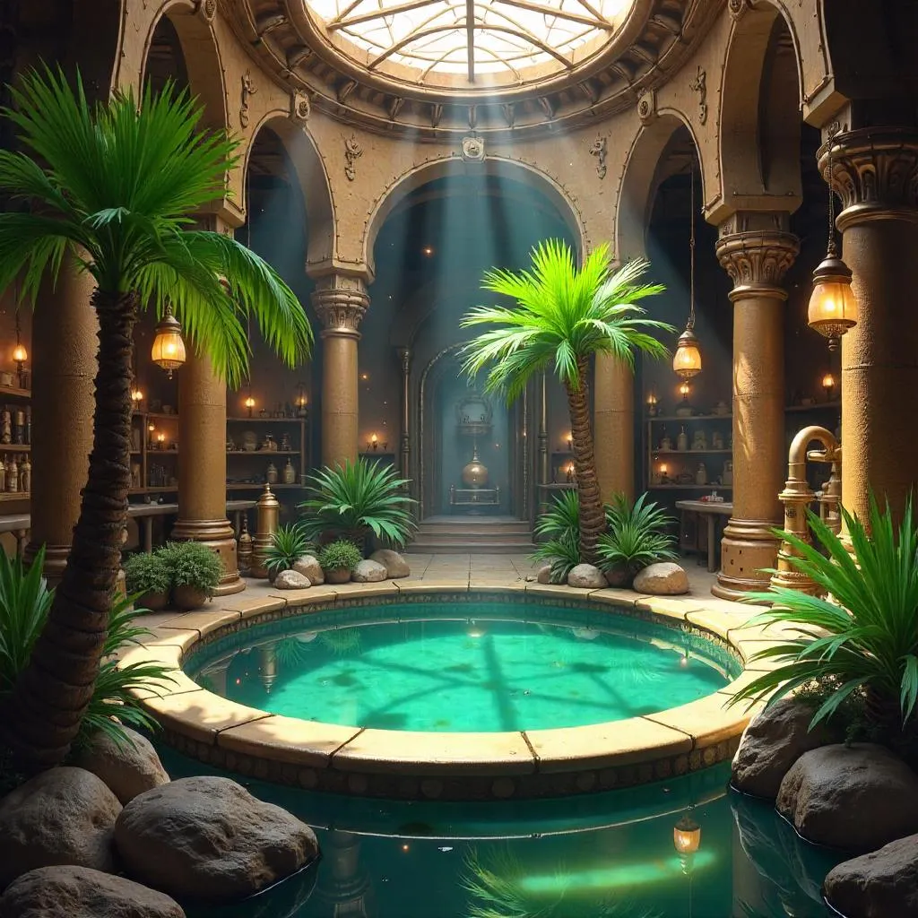 Oasis in a Steampunk Workshop