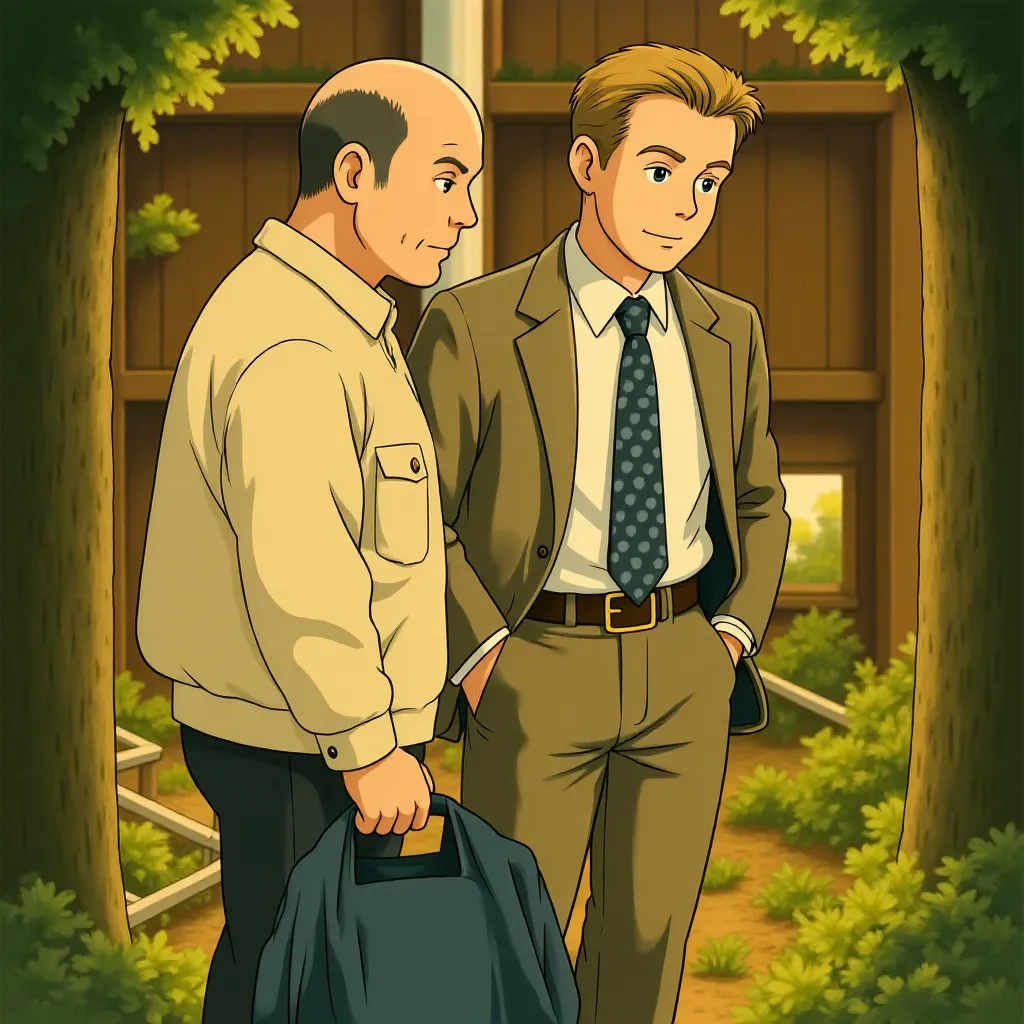 Ed Harris and John Ashton in Gone Baby Gone (2007) - Anime style