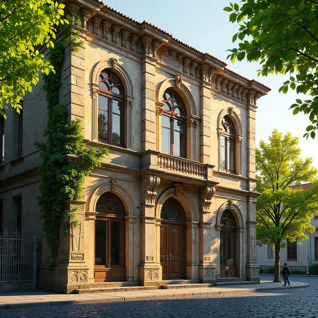 Spring Light on Ankara's Historic Facade