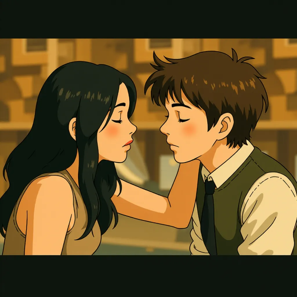 Josh Hartnett and Lucy Liu in Lucky Number Slevin (2006) - Anime style