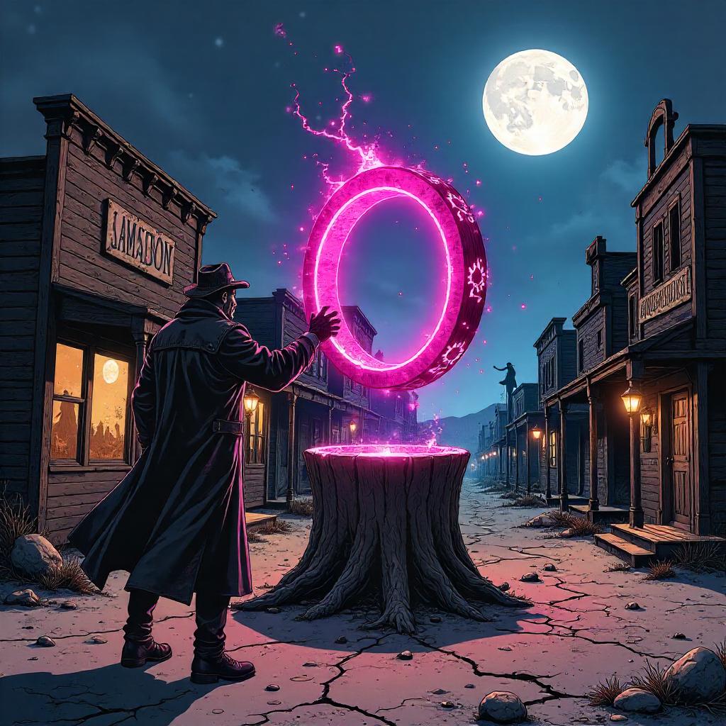 Enchanted Ring in a Ghost Town: Comic Noir
