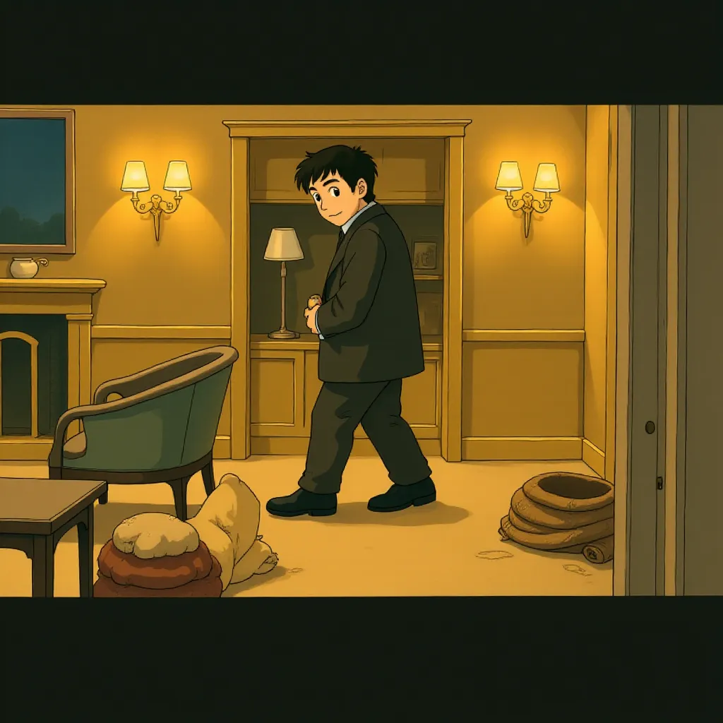John Cusack in 1408 (2007) - Anime style