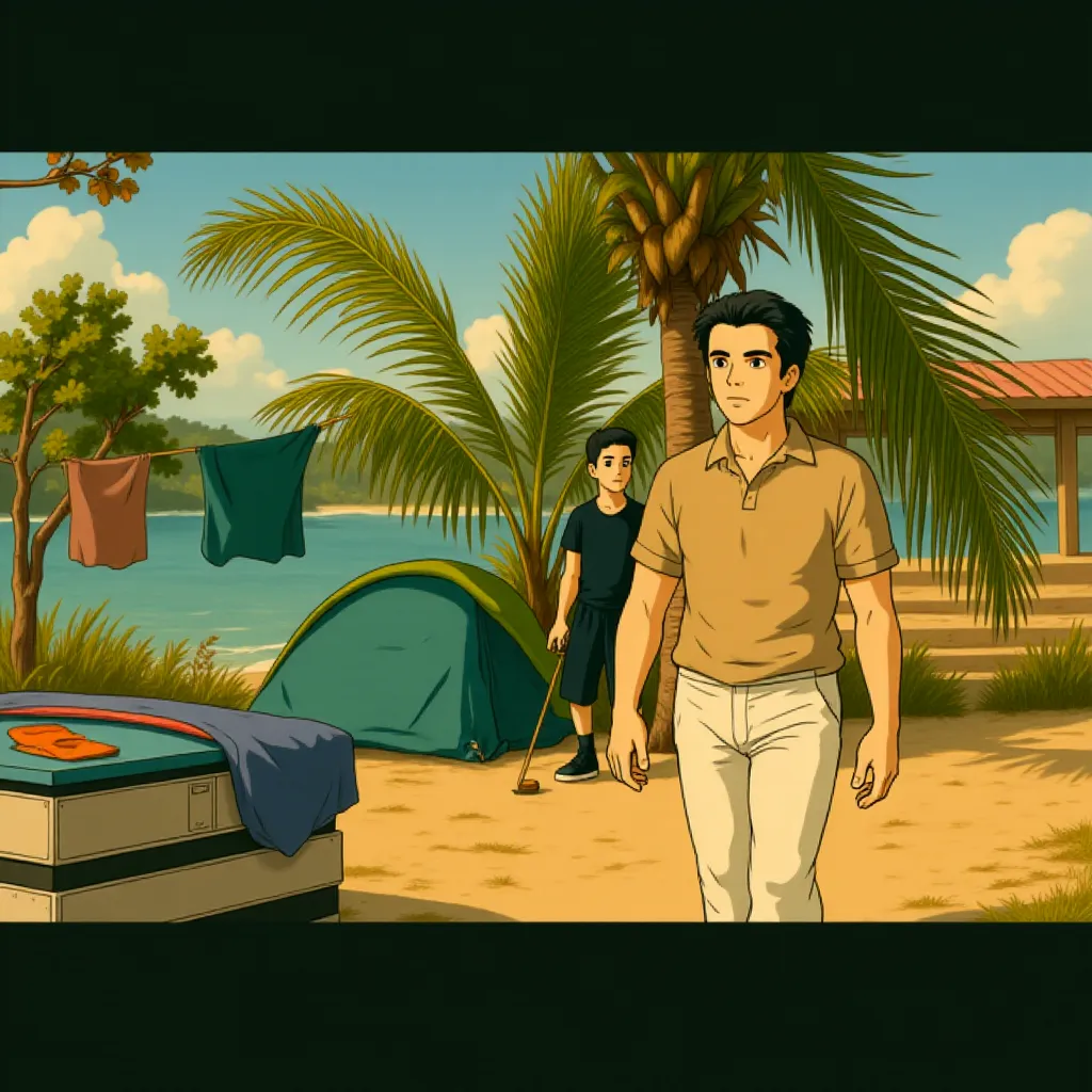 Billy Magnussen in Road House (2024) - Ghibli style