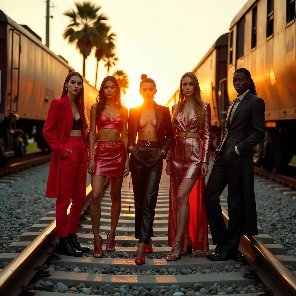 Orlando Railside Fashion Shoot at Sunset