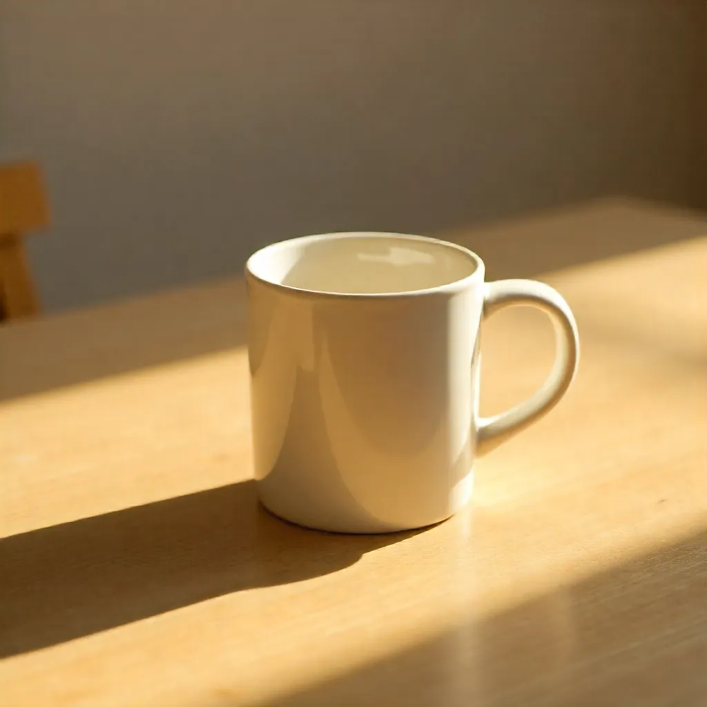 Golden Hour Minimalist Coffee Mug in Shadow