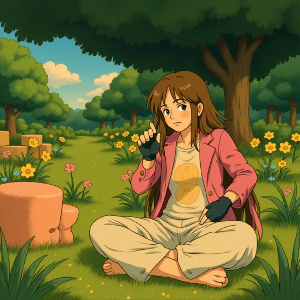 Jason Momoa in A Minecraft Movie (2025) - Ghibli style
