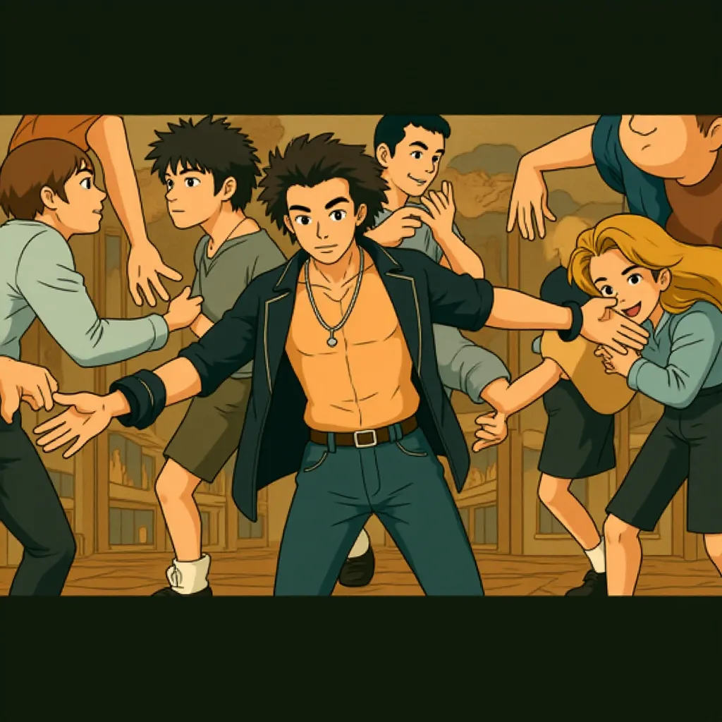 Shah Rukh Khan in Pathaan (2023) - Anime style