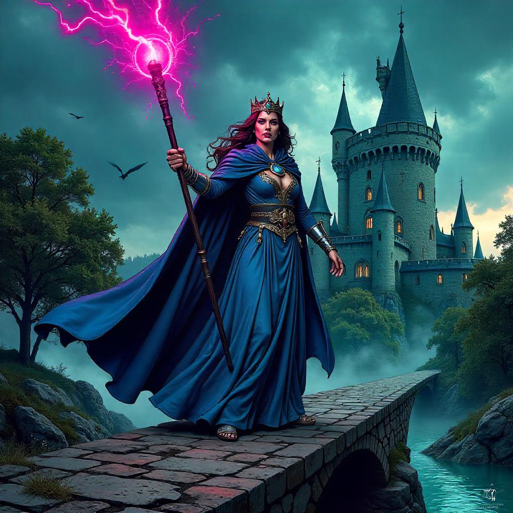 Sorceress on the Drawbridge: Comic Showdown