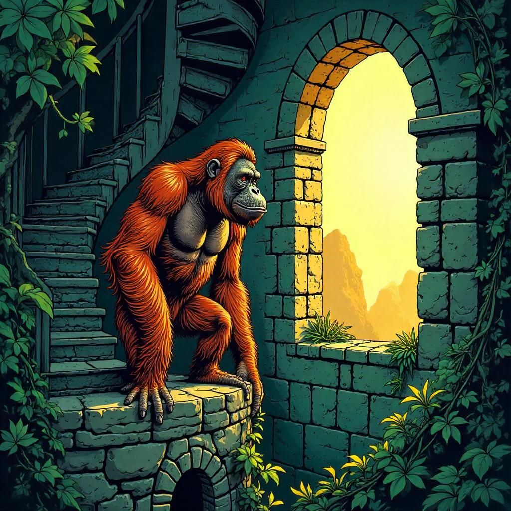 Orangutan in the Tower: A Comic Moment