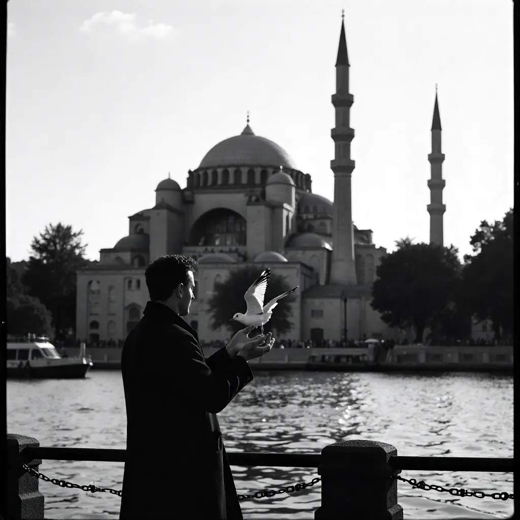 Releasing a Seagull at Hagia Sophia