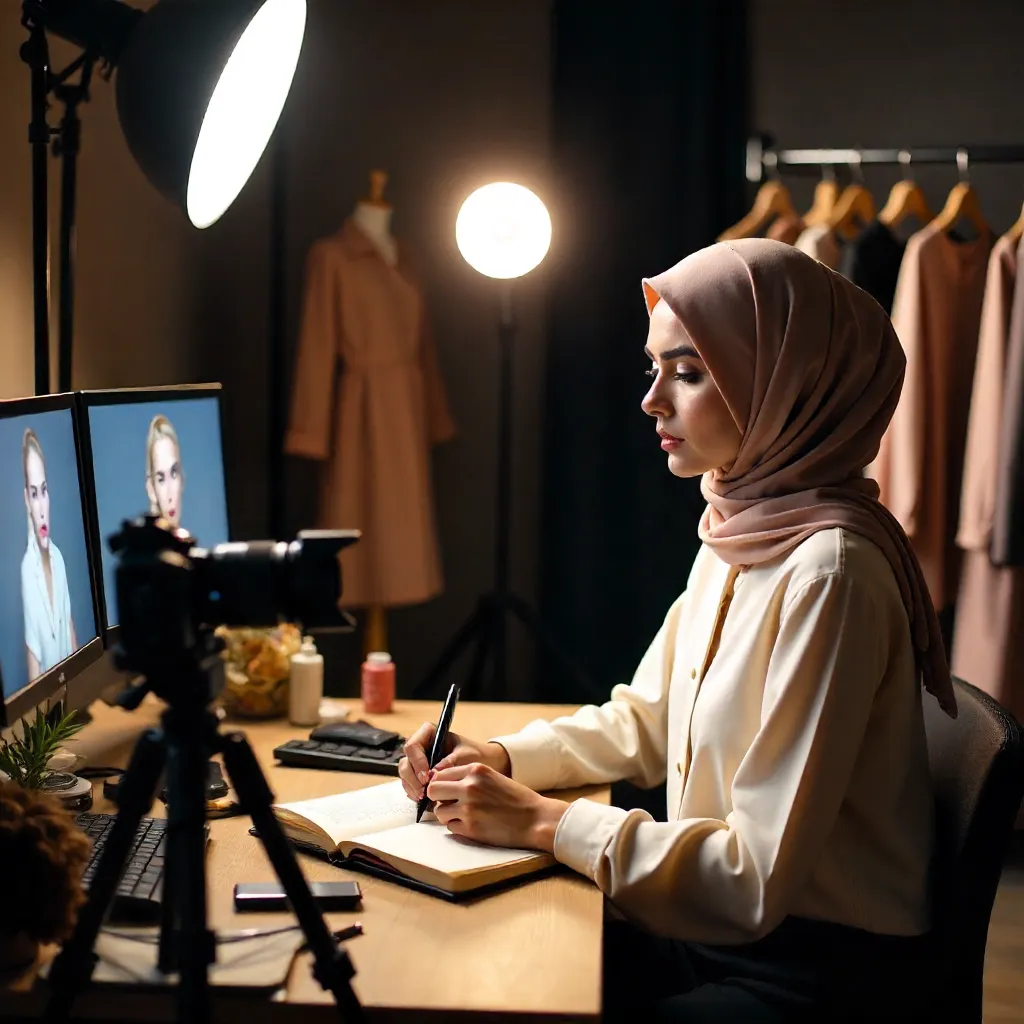 Behind the Scenes: Hijab-Clad Fashion Blogger