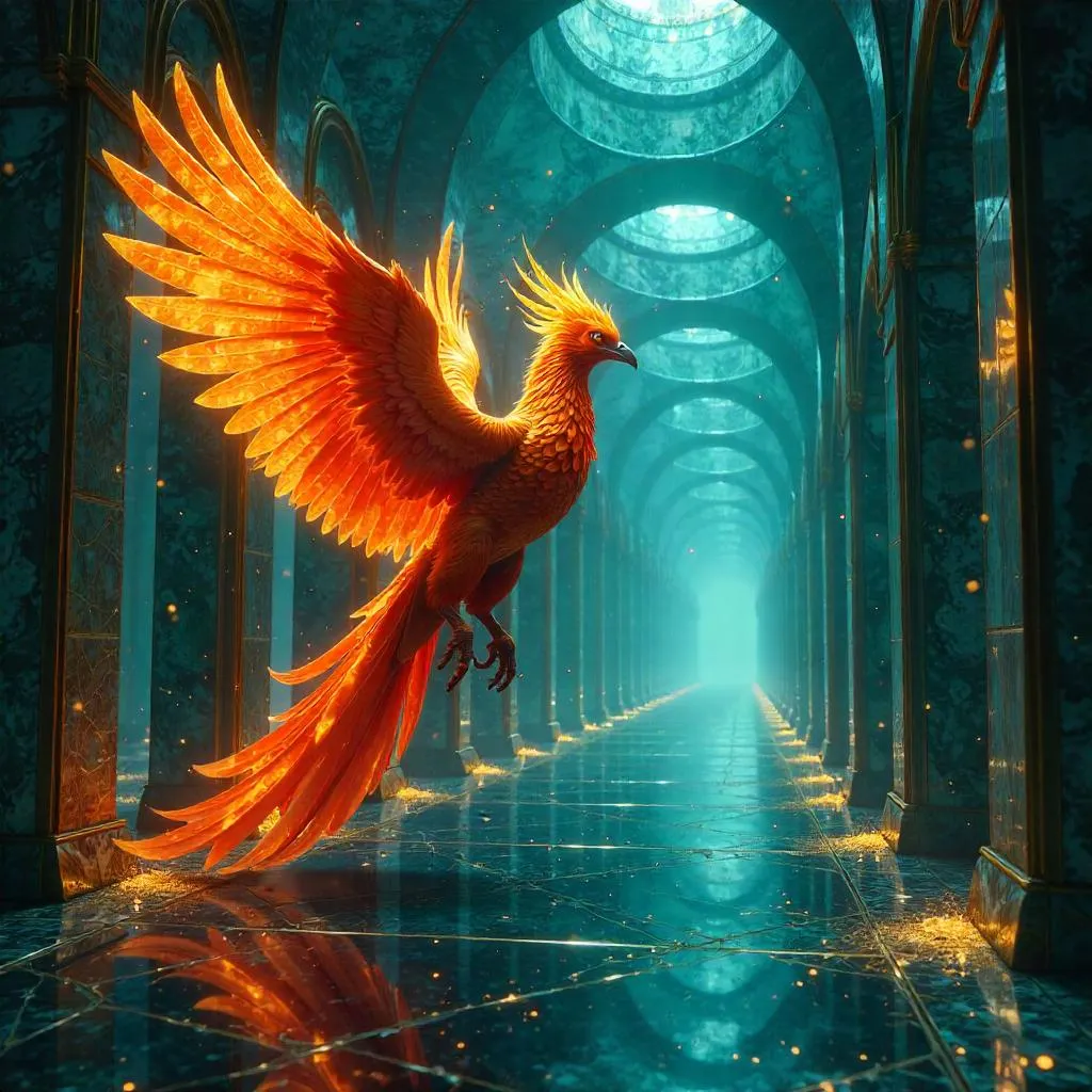 Phoenix in the Mirror Maze — Concept Art